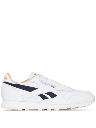 Reebok White Classic Low Top Leather Sneakers