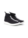 DSQUARED2 TEEN LOGO SOCK SNEAKERS