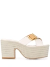 JACQUEMUS LES SANDALES TATANES WEDGE SANDALS