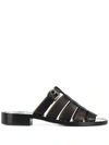 Church's Dori Leather Sandals In Black