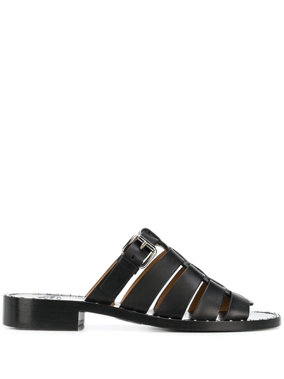 Church's Dori Leather Sandals In Black