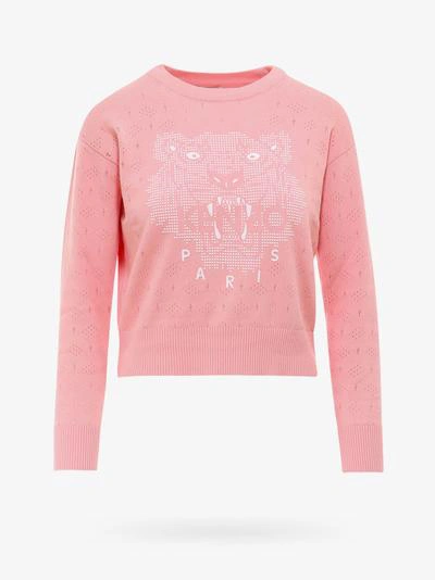 Kenzo Tiger Sweater In Pink