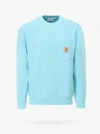 Carhartt Wip Pocket Crew Sweatshirt - Window Colour: Window In Blue