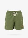 Polo Ralph Lauren Logo Embroidery Green Swim Shorts In Green