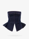 Philosophy Di Lorenzo Serafini Philosophy Denim Bustier Top In Blue