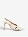 LK BENNETT HELENA CUT-OUT LEATHER COURTS,R00122623