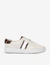 MICHAEL MICHAEL KORS IRVING LEOPARD-PRINT CANVAS TRAINERS,R00112559