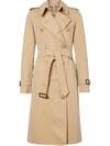 Burberry Chelsea Heritage Double-breasted Trench Coat In Neutrals