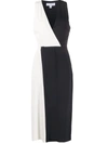 EQUIPMENT COLOUR BLOCK MIDI DRESS