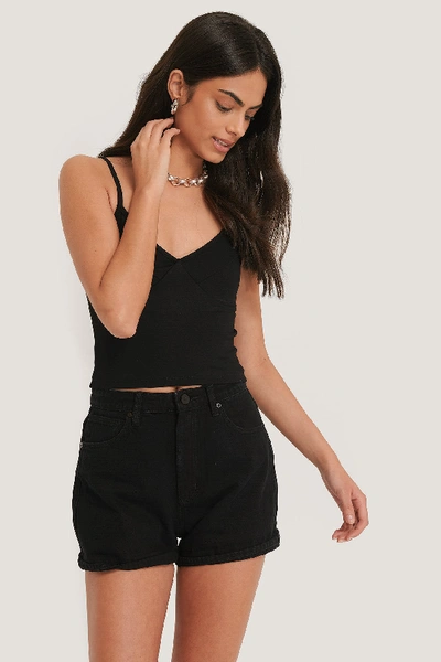 Abrand A High Relaxed Short - Black In Overdyed Black