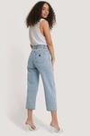 ABRAND A STREET ALINE CROP JEANS - BLUE