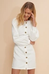 MISSLISIBELL X NA-KD Structured Dress White