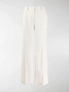 Off-white Contrasting Trim Tailored Trousers In Neutrals