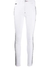 PHILIPP PLEIN STRIPED SKINNY JEANS