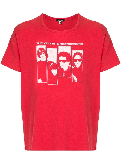 R13 The Velvet Underground Graphic T-shirt In Red