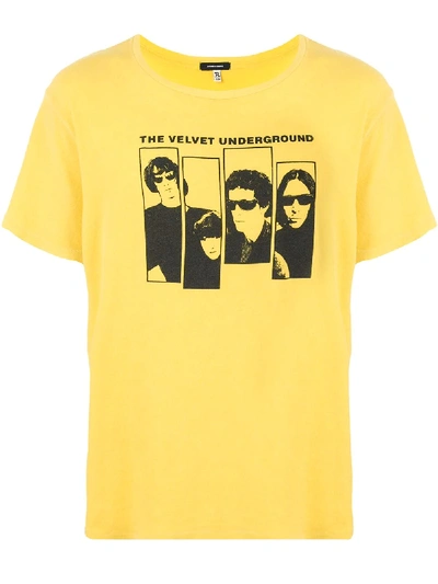 R13 The Velvet Underground Graphic T-shirt In Yellow