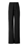 Totême Arles High-rise Crepe Straight-leg Trousers In Black