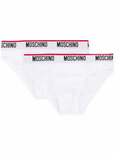 Moschino Underwear Moschino Men's White Cotton Brief