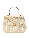 MOSCHINO QUILTED M TOP HANDLE HANDBAG