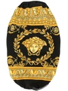 Versace Black & Yellow Medusa Barocco T-shirt In Black
