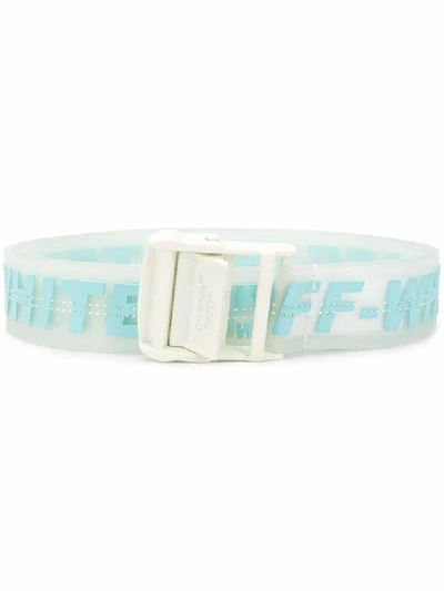 Off-white Industrial Logo Clear Belt In White