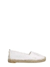 Stella Mccartney Hestia Embellished Woven Raffia Espadrilles In White