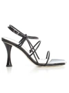 Proenza Schouler Square-toe Leather Sandals In Black