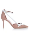 MALONE SOULIERS PINK LEATHER PUMPS,JOSIE85NUDE