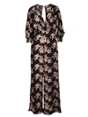 Iro Mexi Floral Print Wide-leg Jumpsuit In Black