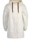 BRUNELLO CUCINELLI BRUNELLO CUCINELLI WOMEN'S WHITE POLYESTER TRENCH COAT,MF5279442CY919 40