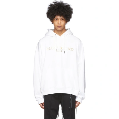 Mastermind Japan Mastermind World White Boxy Foiled Hoodie In 1 White