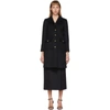 Gucci Embellished Wool-felt Coat In Black