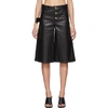 BOTTEGA VENETA BOTTEGA VENETA BLACK LEATHER WIDE-LEG SHORTS