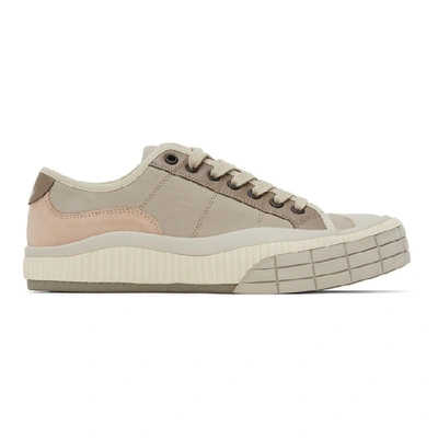 Chloé Chloe Pink And Grey Clint Trainers In Beige