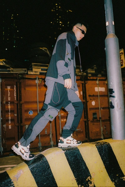 Cheesin 2018aw Split Joint Elastic Pants