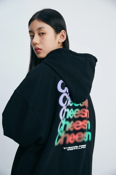 Cheesin 2019aw Basic Gradient Pattern Pullover Hoodies