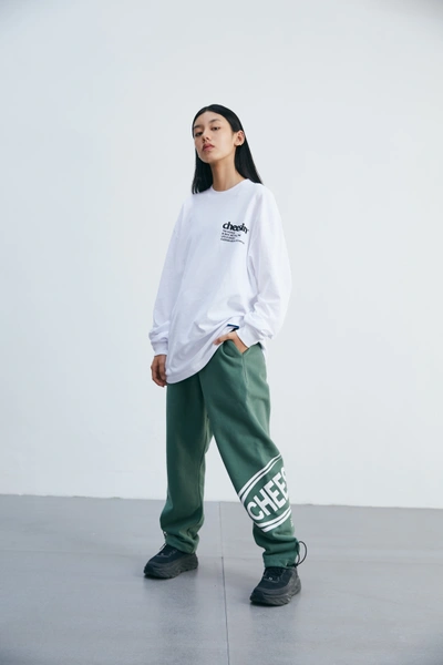 Cheesin 2019aw Large Logo Printing Casual Pants