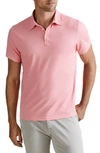 Zachary Prell Caldwell Pique Regular Fit Polo In Pink