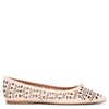 ALAÏA Pointed blush leather ballet flats,AA16512S