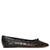 ALAÏA Pointed black leather ballet flats,AA16511S