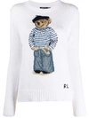 POLO RALPH LAUREN POLO BEAR CROCHETED JUMPER