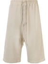 Rick Owens Drkshdw Loose Track Shorts In Neutrals