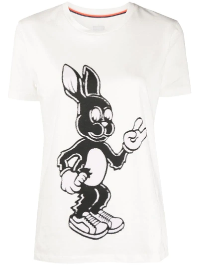 Paul Smith Bunny Print T-shirt In White