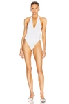 ALESSANDRA RICH CRYSTAL EMBELLISHED ONE PIECE SWIMSUIT,ARIF-WX6