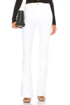 Frame Le High Flare Trapunto Straight Pant In Blanc