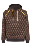 FENDI FF LOGO PRINT HOODIE,FY0945-A6ZT