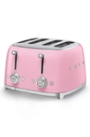 SMEG SMEG '50S RETRO STYLE 4-SLICE TOASTER,TSF03PKUS