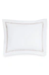 Sferra Grande Hotel Sham In White/ Taupe