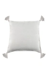 POM POM AT HOME MONTAUK TASSEL ACCENT PILLOW,T-5000-W-11X