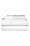 MICHAEL ARAM STRIATED BAND 400 THREAD COUNT FLAT SHEET,2-0089LKIN